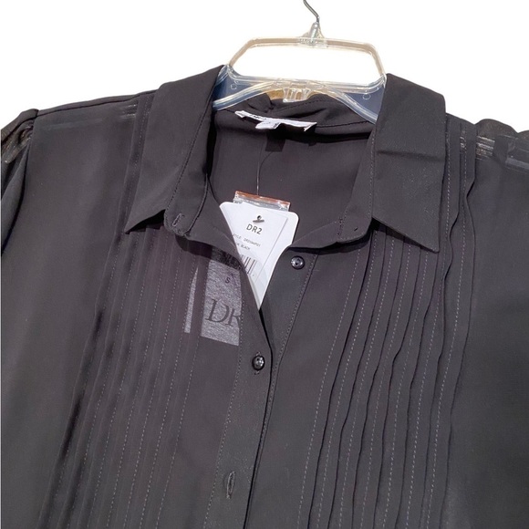 Dr2 Button Down Sheer Blouse - Picture 4 of 8